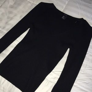 Forever 21 ribbed black blouse